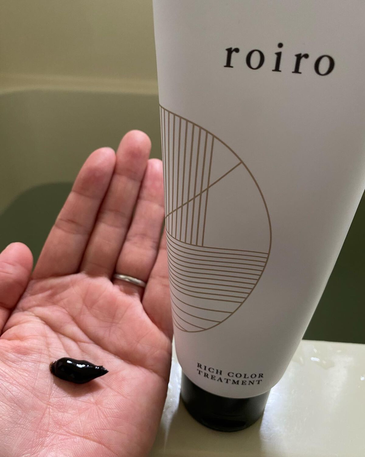 リッチカラートリートメント/roiro/ヘアカラーを使ったクチコミ（2枚目）