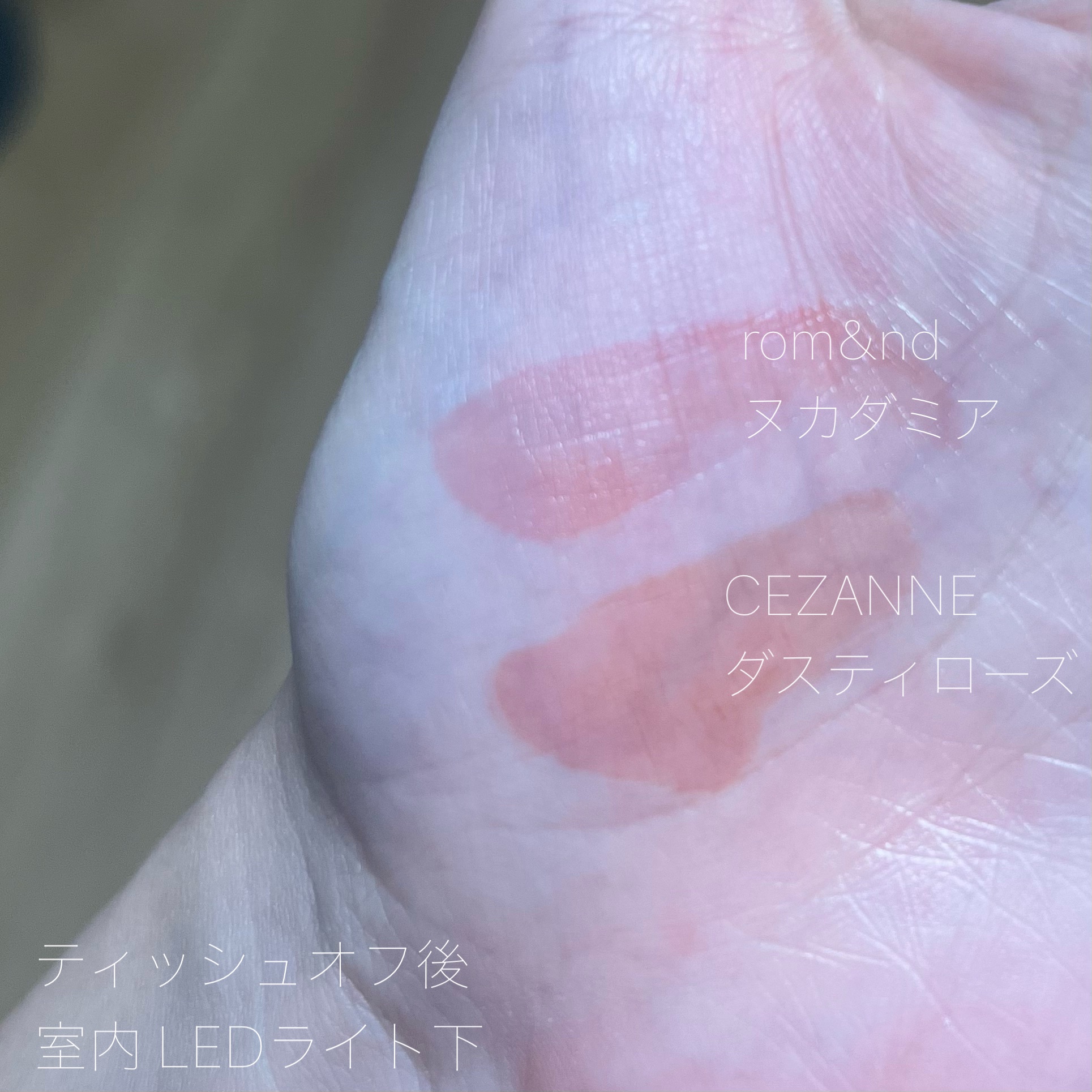 ジューシーラスティングティント/rom&nd/リップティントを使ったクチコミ（3枚目）