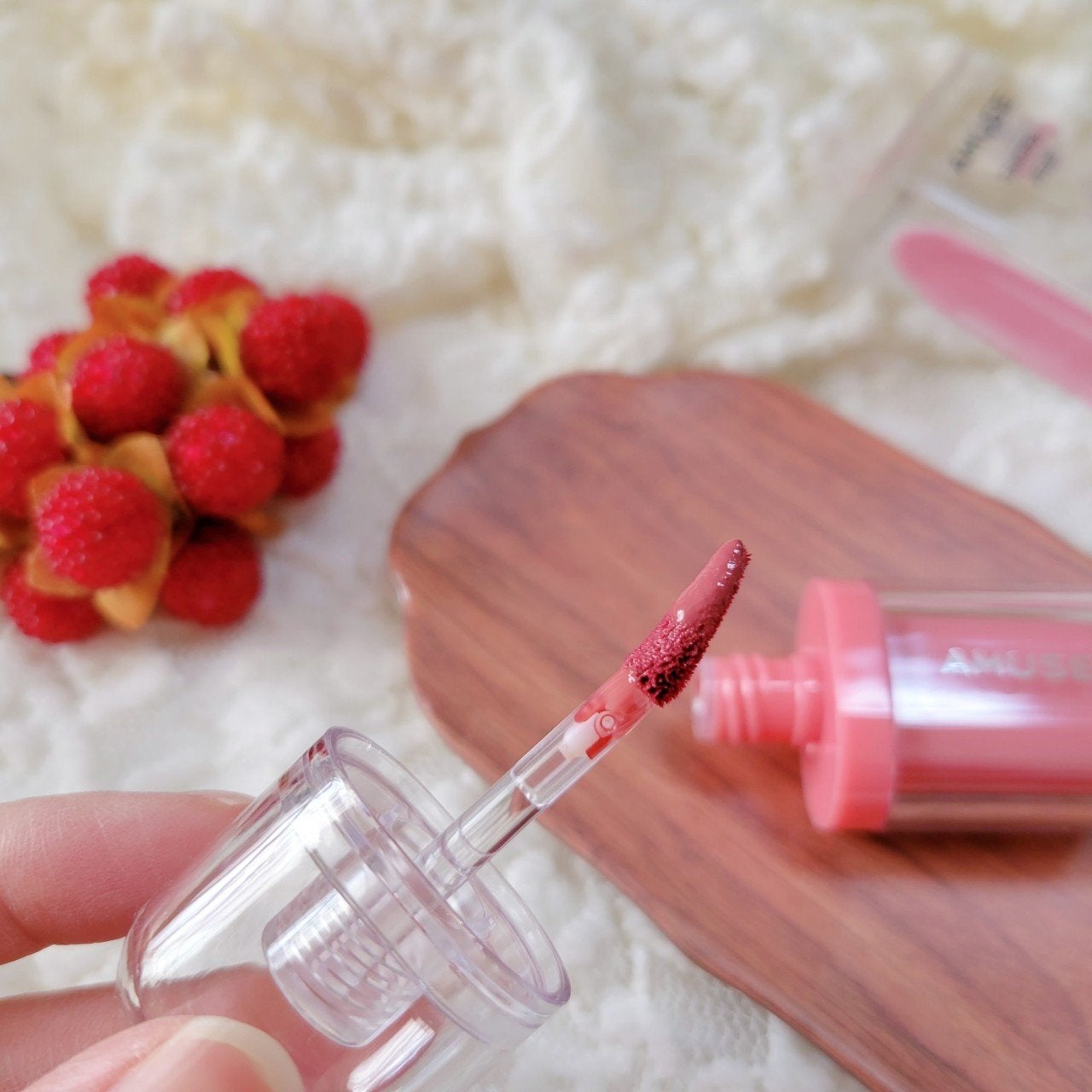 ジェルフィットティント/AMUSE/リップティントを使ったクチコミ(2枚目)