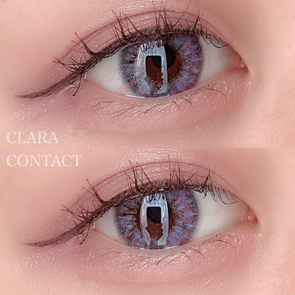 グリッターグレー/CLARA CONTACT/カラーコンタクトレンズを使ったクチコミ（1枚目）