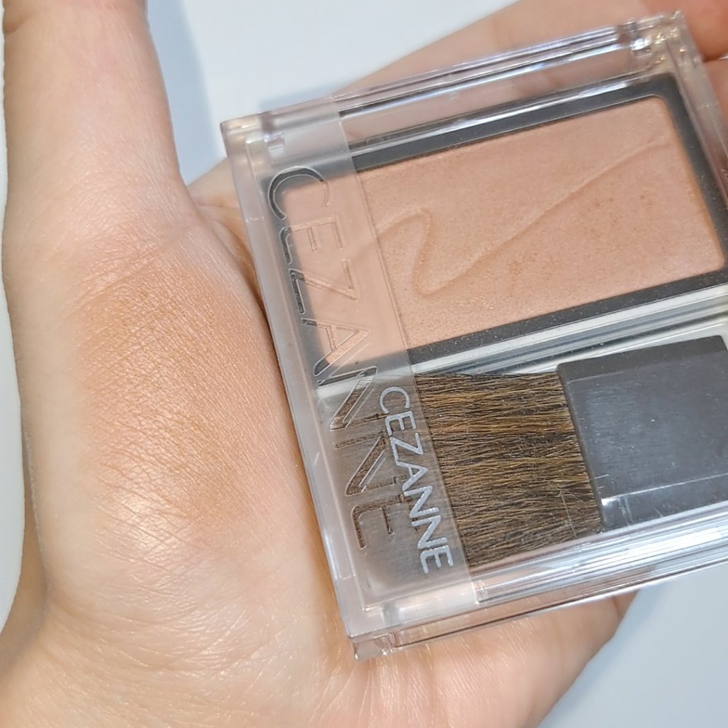 チークブラッシュ/CEZANNE/パウダーチークを使ったクチコミ（3枚目）