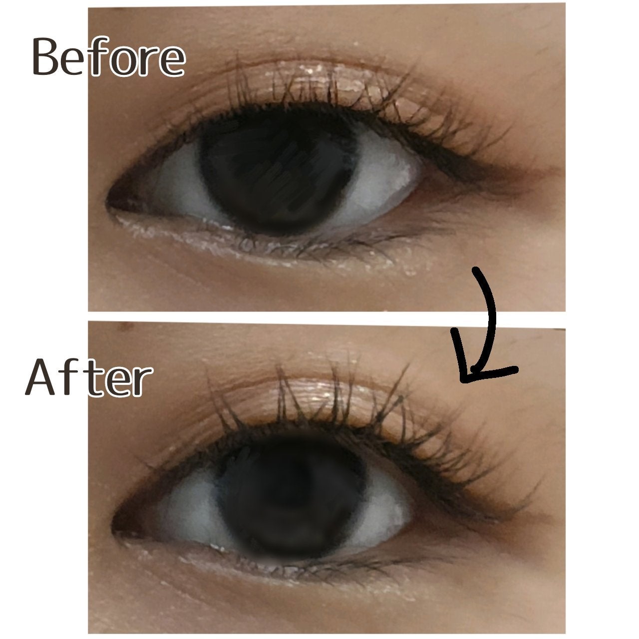 メタルックマスカラ/キャンメイク/マスカラを使ったクチコミ(2枚目)