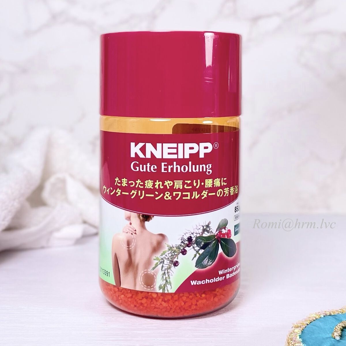クナイプ グーテエアホールング バスソルト ウィンターグリーン&ワコルダーの香り 850g【旧】/クナイプ/無機塩系入浴剤を使ったクチコミ（1枚目）