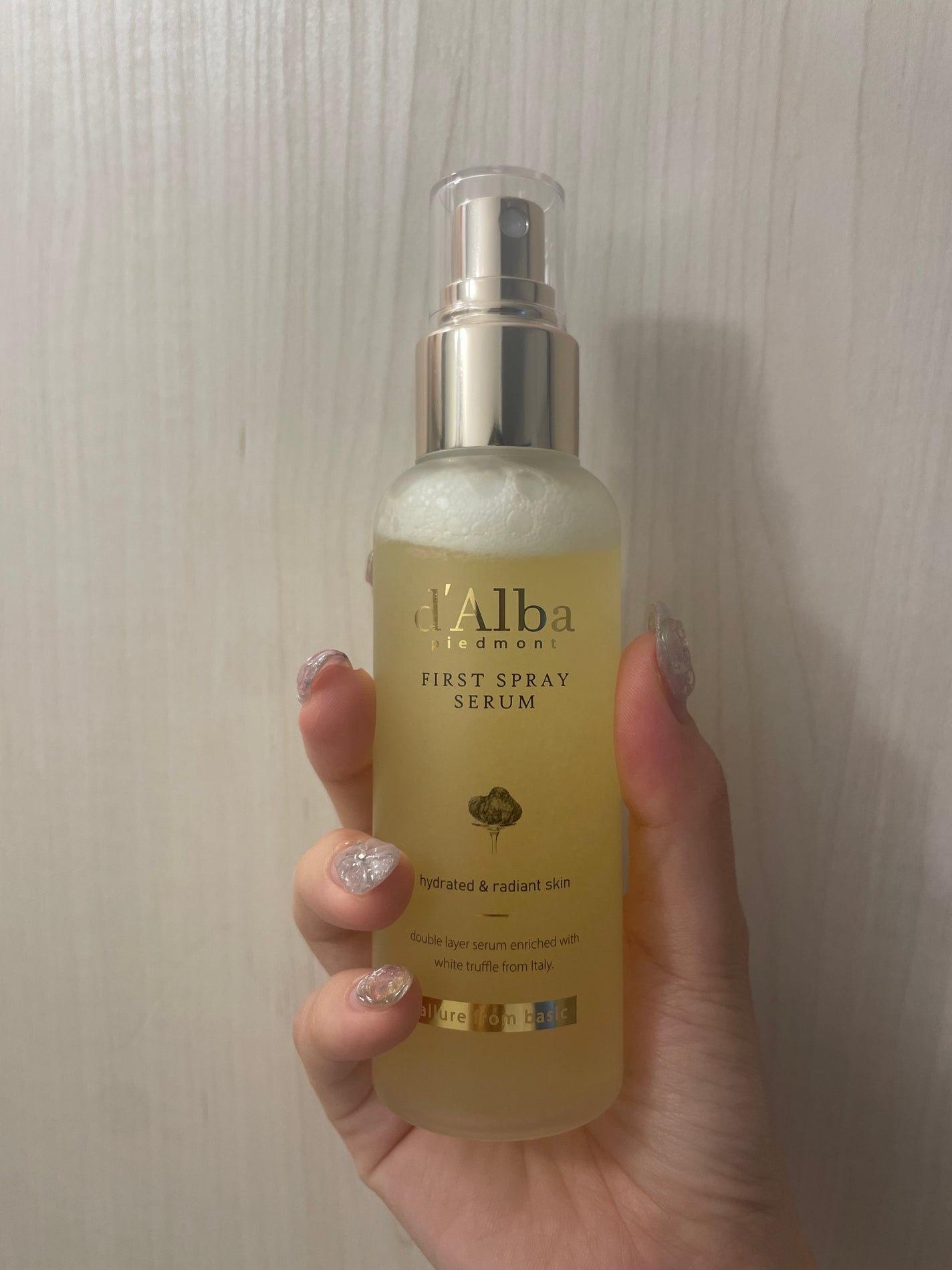 ダルバ ホワイトトリュフファーストスプレーセラム/ダルバ/ミスト状化粧水を使ったクチコミ(2枚目)