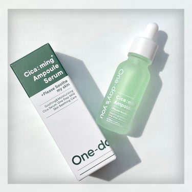 One-day's you シカーミングアンプルセラムのクチコミ「𓍯Cica:ming Ampoule Serum⌇One-day's you

ゆらぎ肌を優し.....」（1枚目）