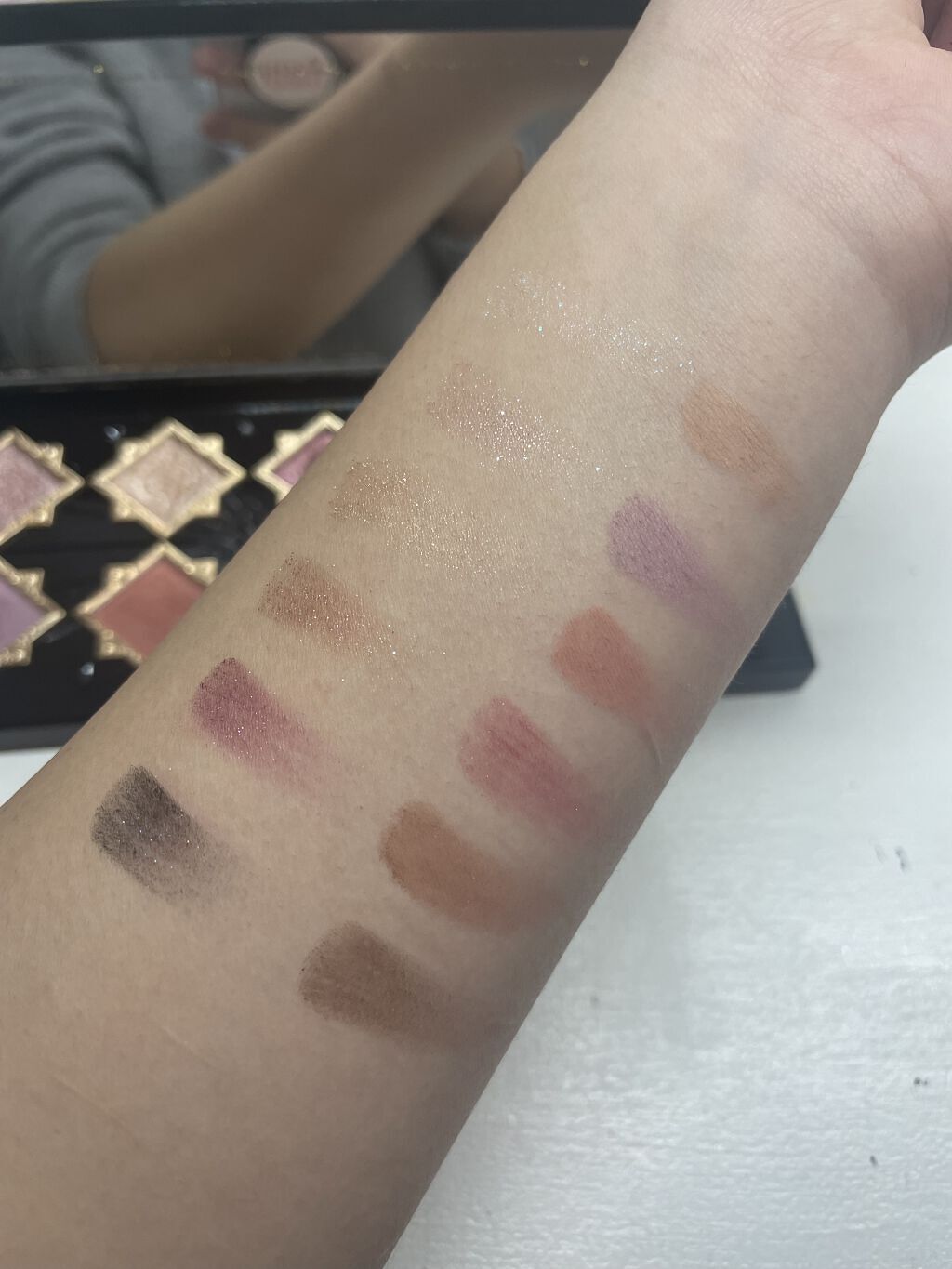 リトルエンジェル12色アイシャドウパレット/FlowerKnows/アイシャドウパレットを使ったクチコミ（2枚目）