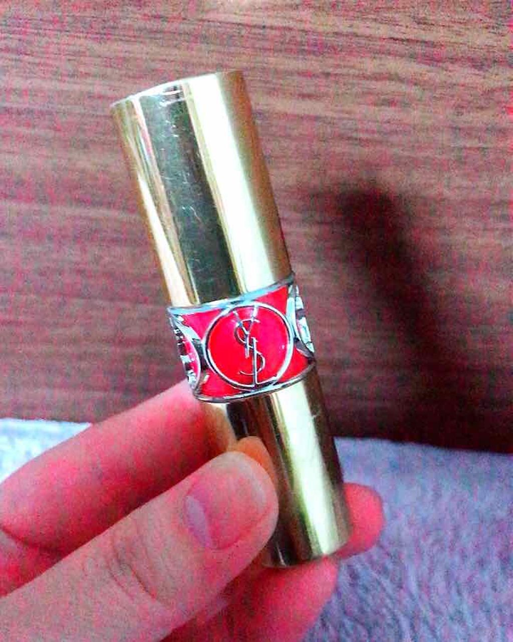 ルージュ ヴォリュプテ シャイン/YVES SAINT LAURENT BEAUTE/口紅を使ったクチコミ(1枚目)