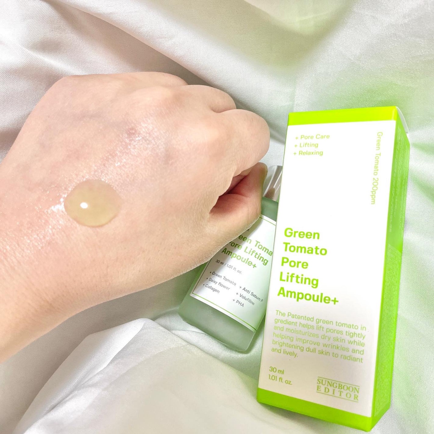 グリーントマトポアリフティングアンプル+/SUNGBOON EDITOR(成分エディター)/美容液を使ったクチコミ(4枚目)
