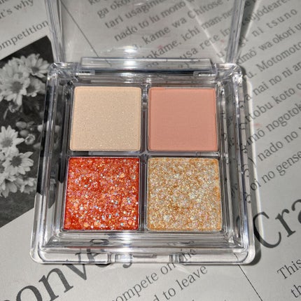 TWINKLE POP Pearl Flex Glitter Eye Palette/CLIO/アイシャドウパレットを使ったクチコミ(4枚目)