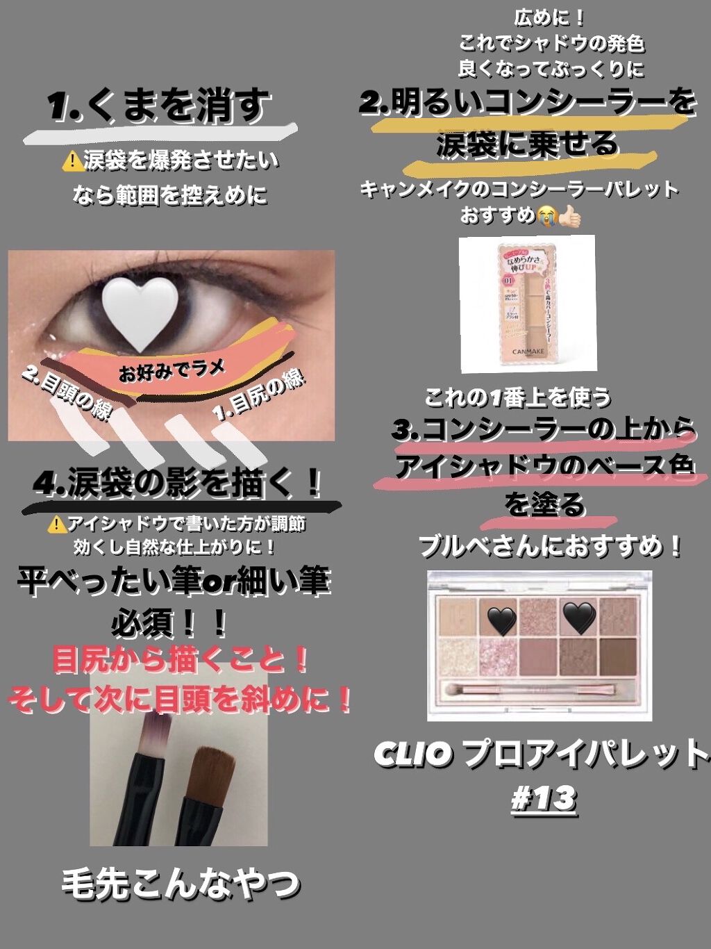 カラーミキシングコンシーラー/キャンメイク/パレットコンシーラーを使ったクチコミ（2枚目）