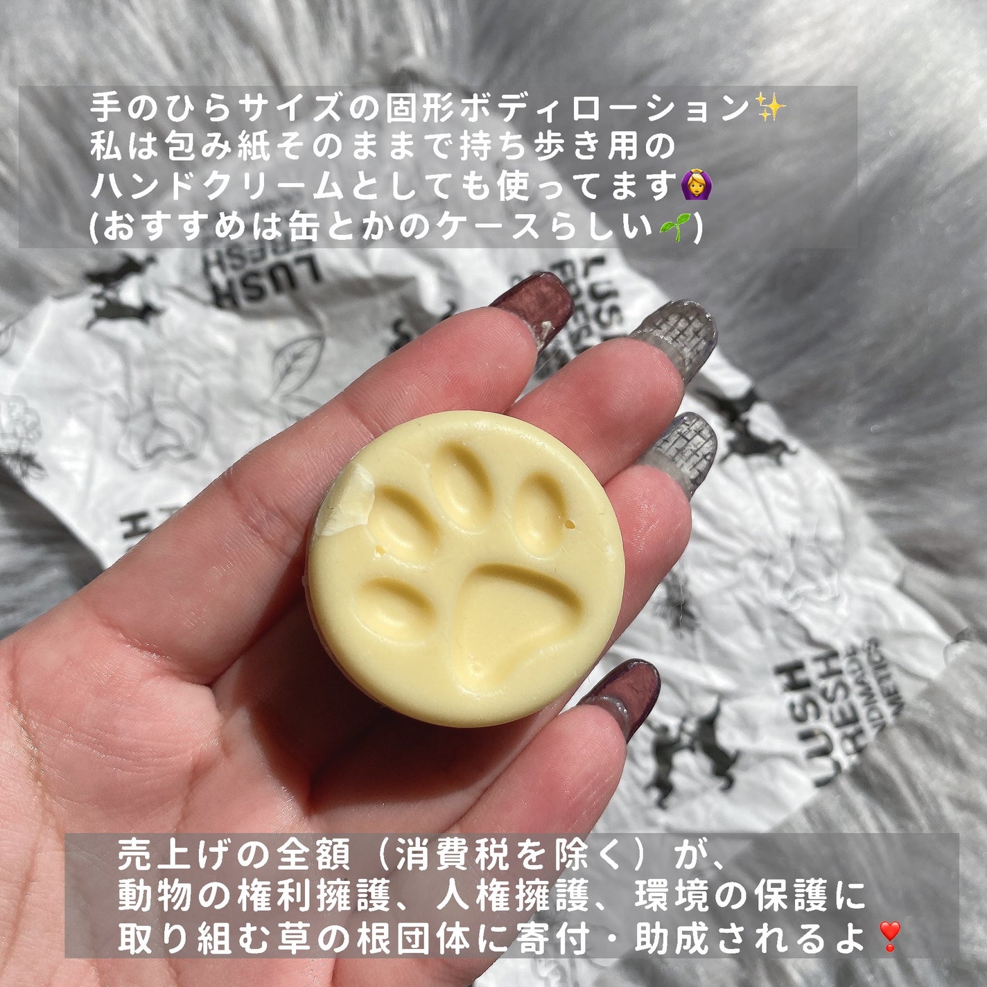 チャリティポット コイン/ラッシュ/ボディローションを使ったクチコミ(2枚目)