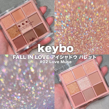 KEYBO FALL IN LOVE SHADOW PALETTE/keybo/アイシャドウパレットを使ったクチコミ(3枚目)