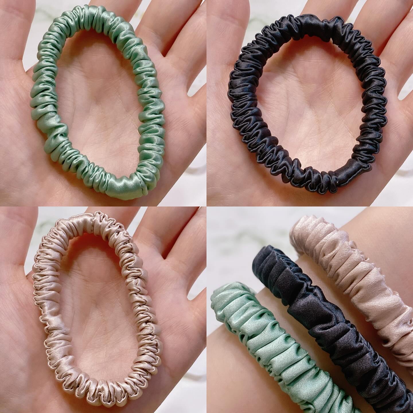 シルクヘアゴム/SEAWIND/ヘアアクセサリーを使ったクチコミ（2枚目）