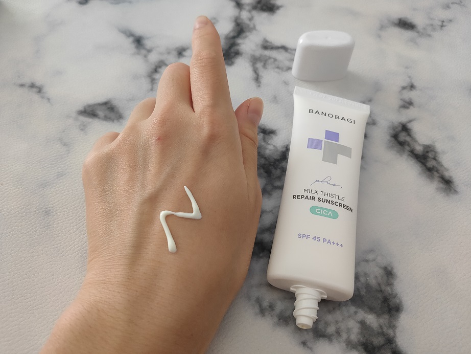 ミルクシスルリペアシカサンスクリーンプラス/BANOBAGI/日焼け止めミルクを使ったクチコミ（3枚目）
