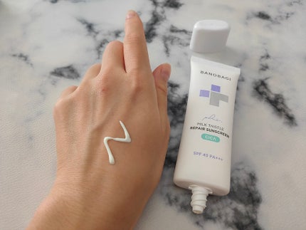 ミルクシスルリペアシカサンスクリーンプラス/BANOBAGI/日焼け止めミルクを使ったクチコミ(3枚目)