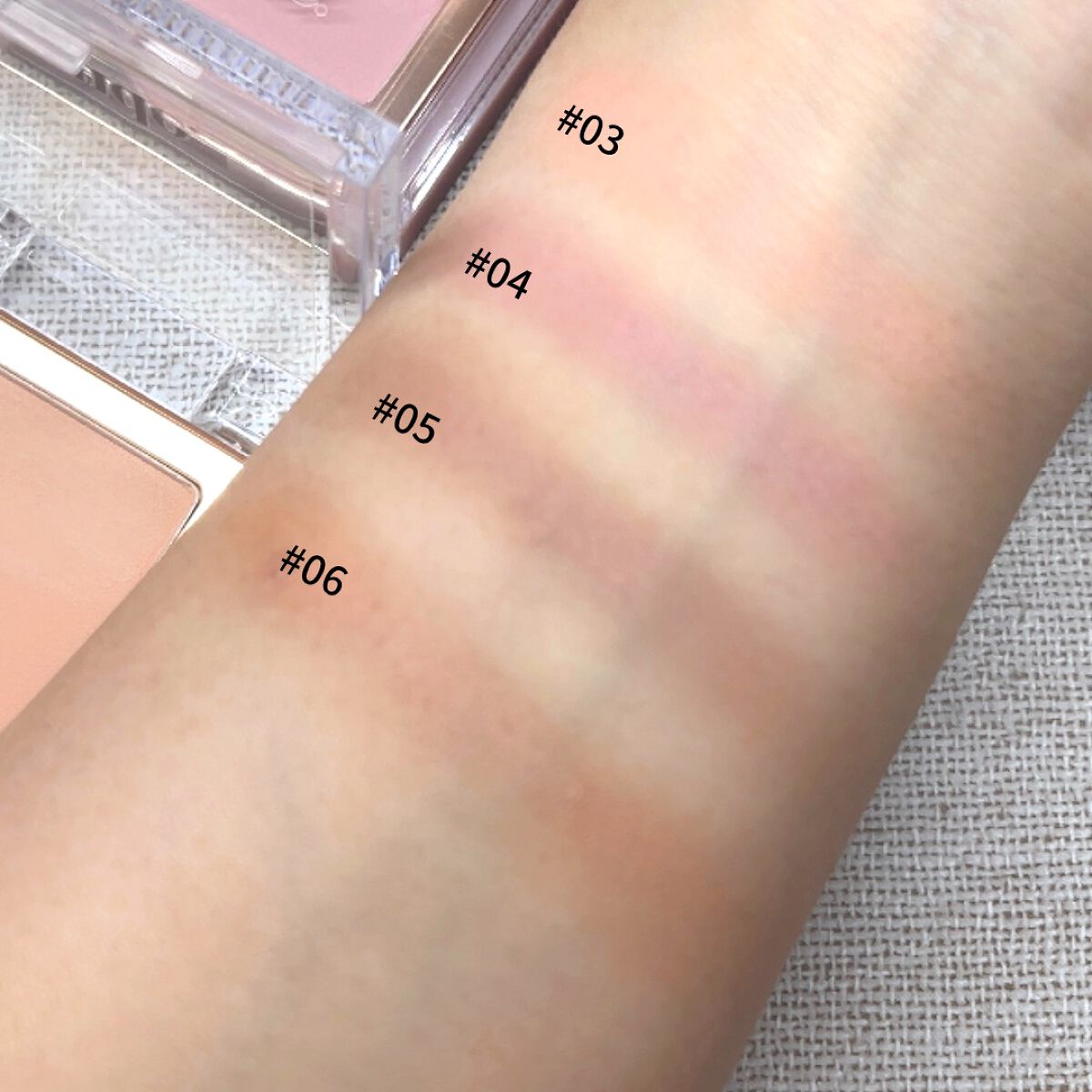 フラッターブラッシャー/mude./パウダーチークを使ったクチコミ（3枚目）