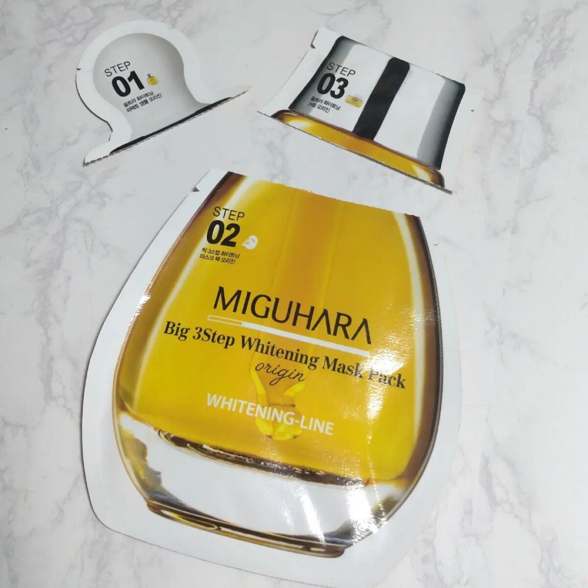 Big3 Step Whitening Mask Pack/MIGUHARA/シートマスク・パックを使ったクチコミ(7枚目)