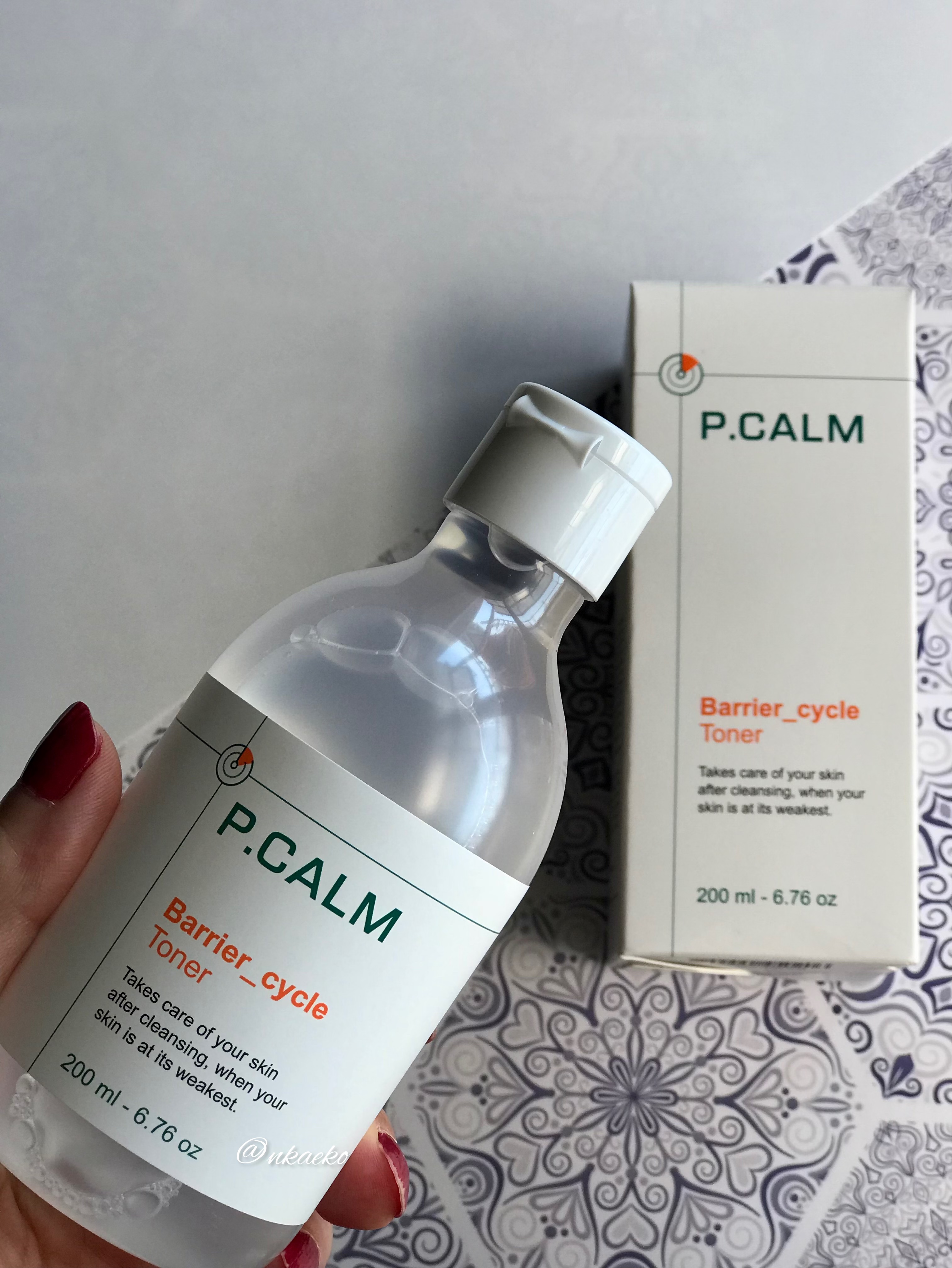 バリアサイクルトナー/P.CALM/化粧水を使ったクチコミ（2枚目）