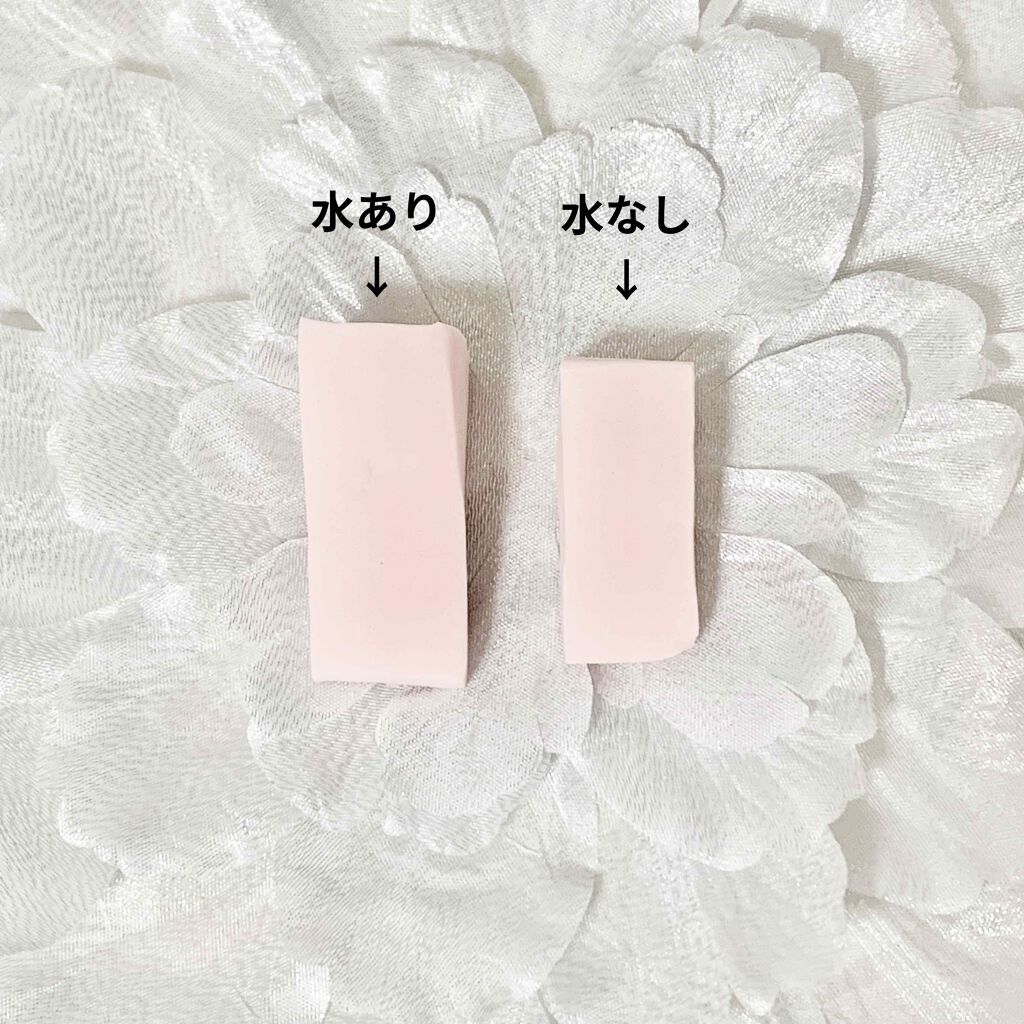 メイクアップスポンジ(バリューパック ウェッジ型 30個)/DAISO/パフ・スポンジを使ったクチコミ（3枚目）