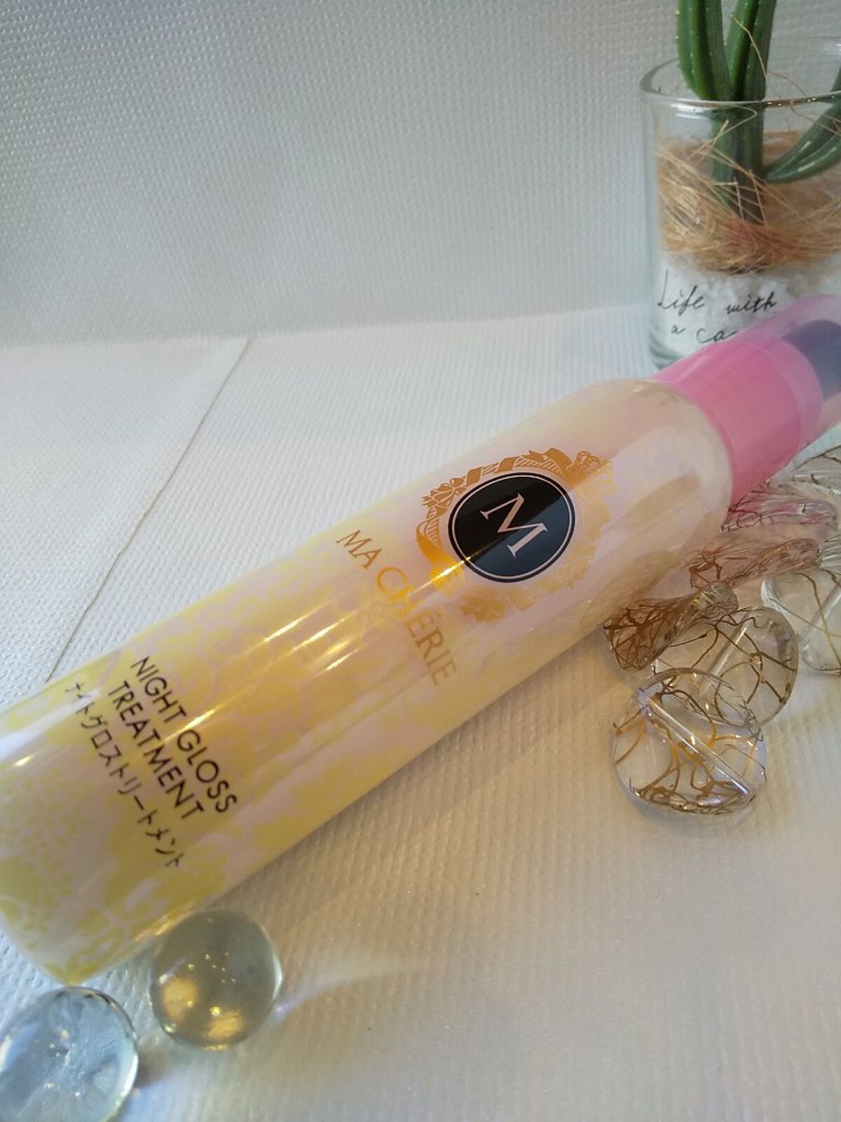 ナイトグロストリートメント EX/MACHERIE/ヘアミルクを使ったクチコミ（3枚目）