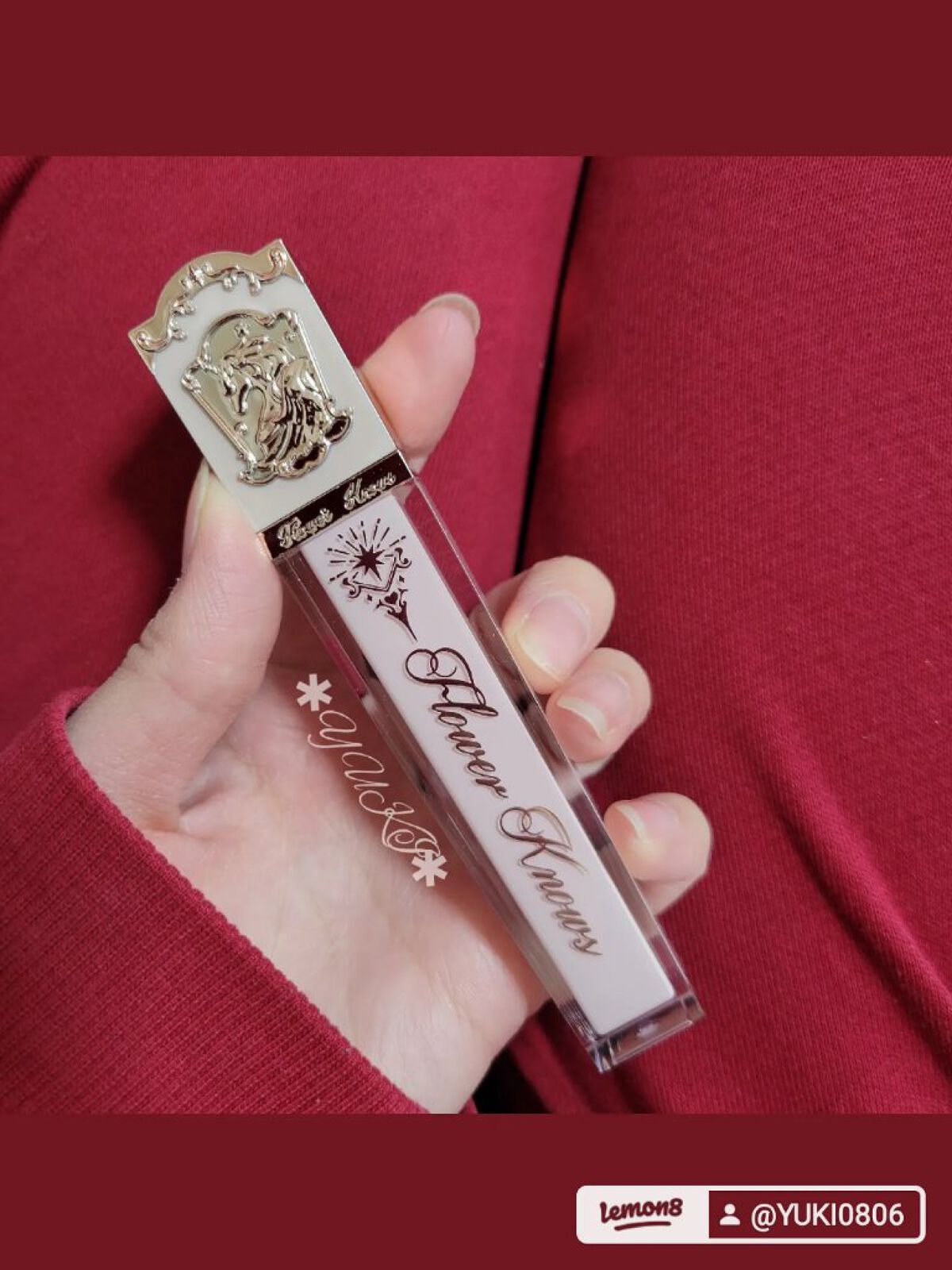 クリスタルユニコーンシリーズリップグロス J02 Creamy Shell/FlowerKnows/リップグロスを使ったクチコミ（2枚目）