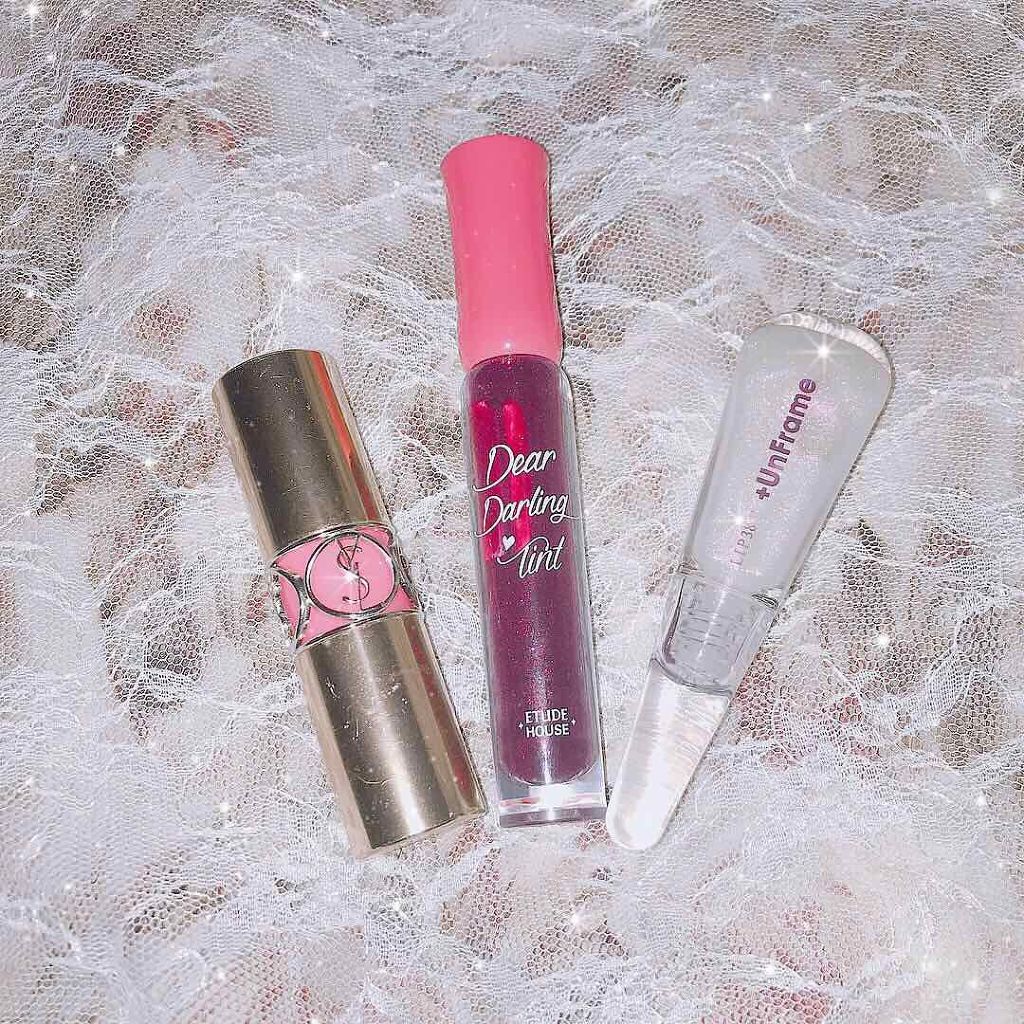 LIP38℃ +UnFrame<ホログラフィック>/UZU BY FLOWFUSHI/リップグロスを使ったクチコミ（2枚目）