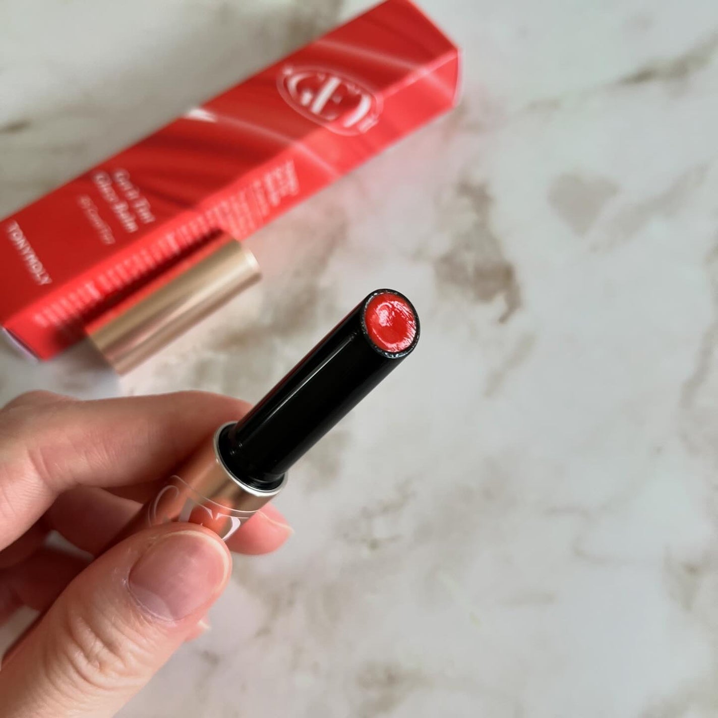 ゲットイットティントグレーズバーム/TONYMOLY/リップティントを使ったクチコミ(2枚目)