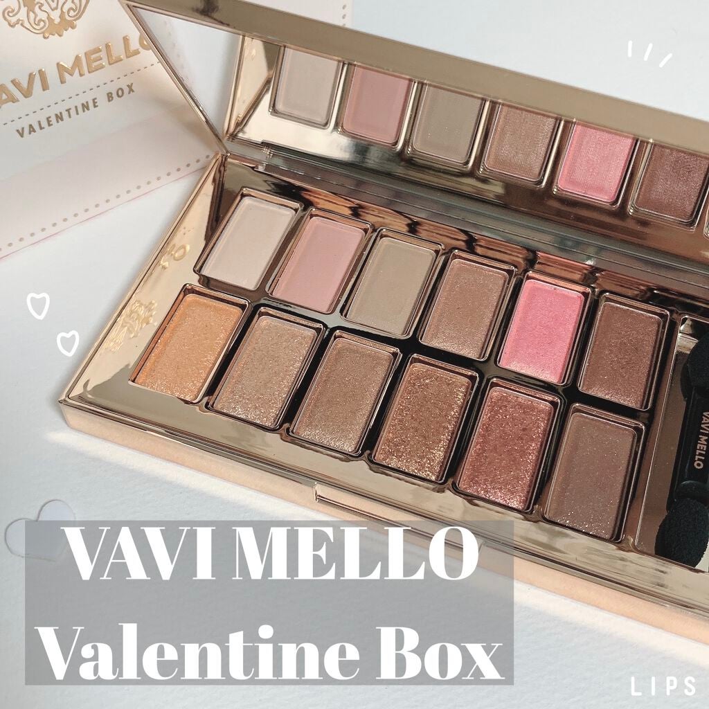 バレンタインボックス/VAVI MELLO/アイシャドウパレットを使ったクチコミ(1枚目)