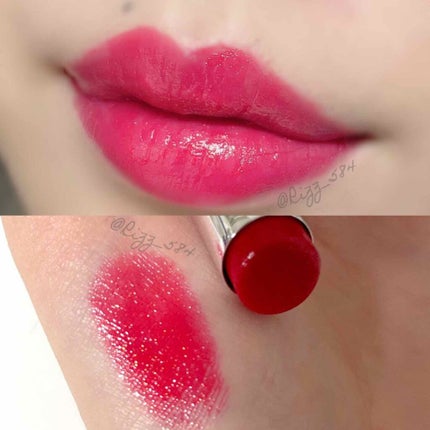 ルージュ アンリミテッド ラッカーシャイン フレーム チェーサー(限定)/shu uemura/口紅を使ったクチコミ(2枚目)