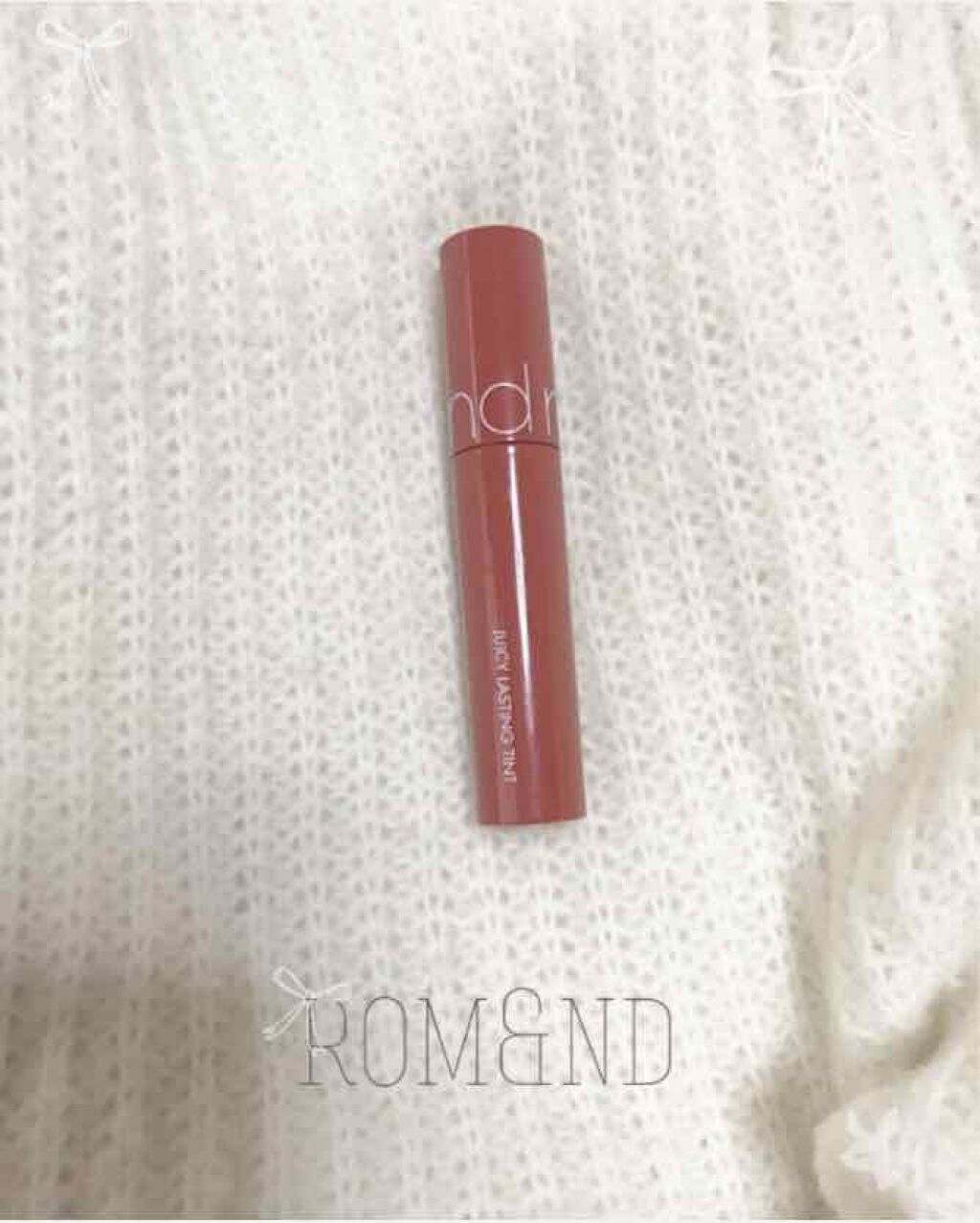 ジューシーラスティングティント/rom&nd/リップティントを使ったクチコミ（1枚目）