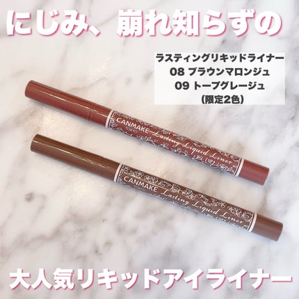 ラスティングリキッドライナー/キャンメイク/リキッドアイライナーを使ったクチコミ(3枚目)