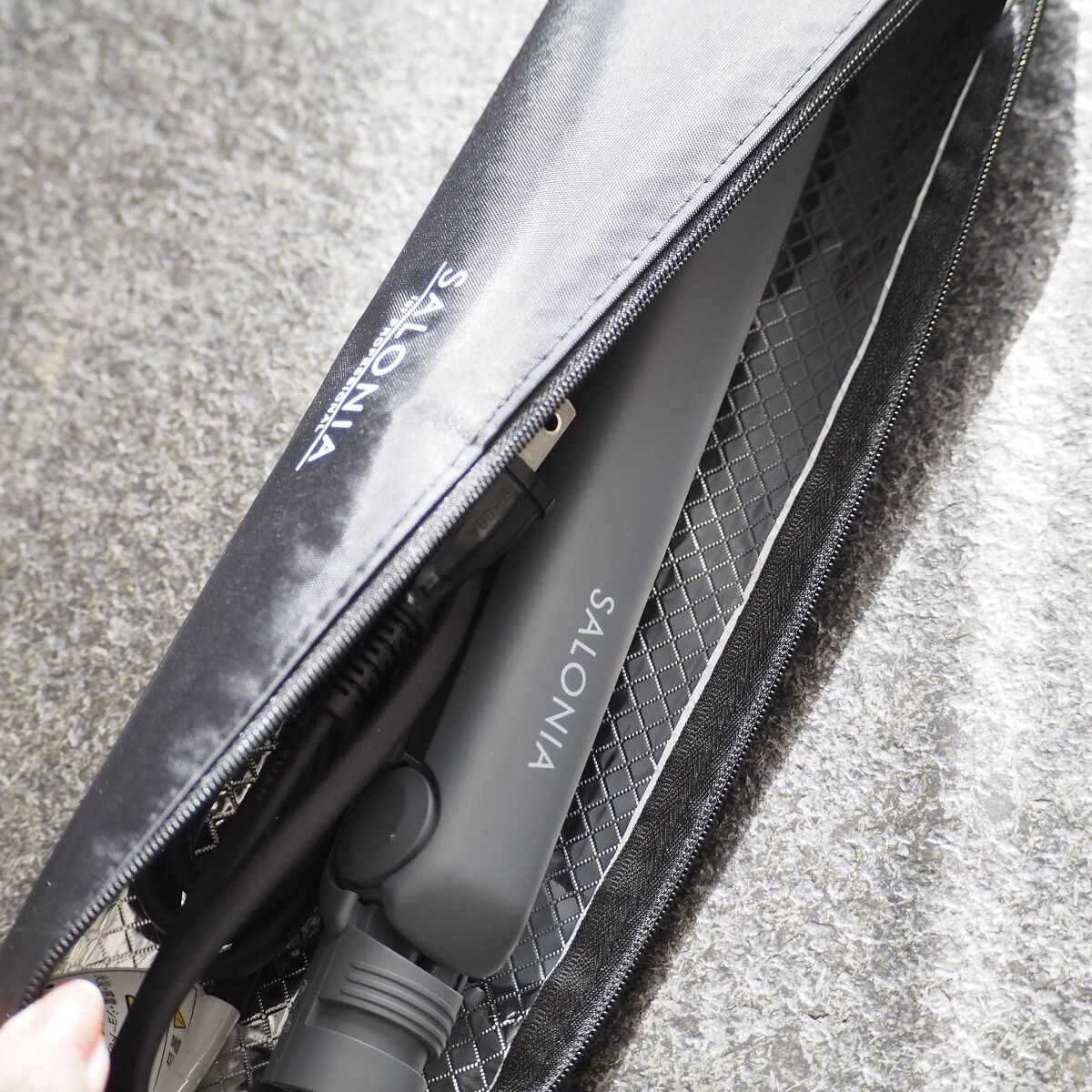 ストレートヘアアイロン ネイビー/SALONIA/ストレートアイロンを使ったクチコミ（3枚目）