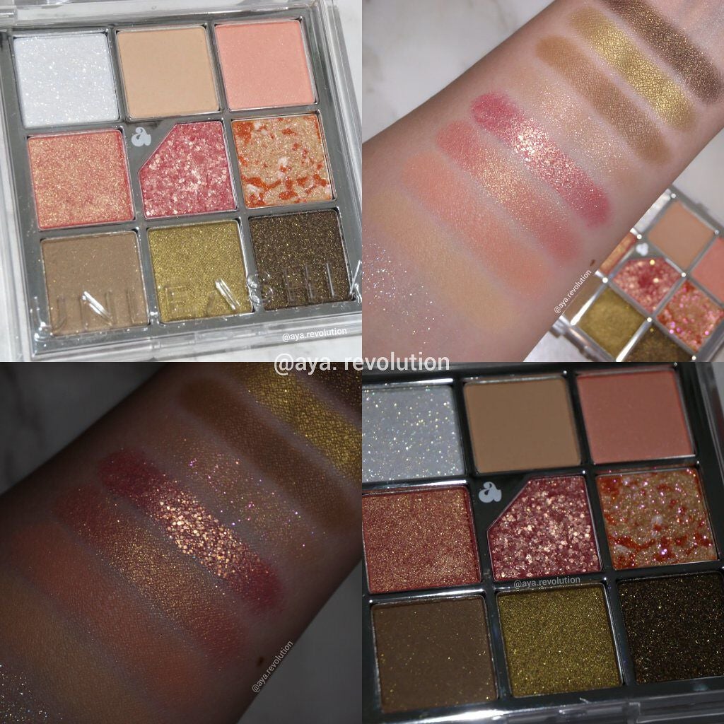 グリッターペディアアイパレット/unleashia/アイシャドウパレットを使ったクチコミ(3枚目)