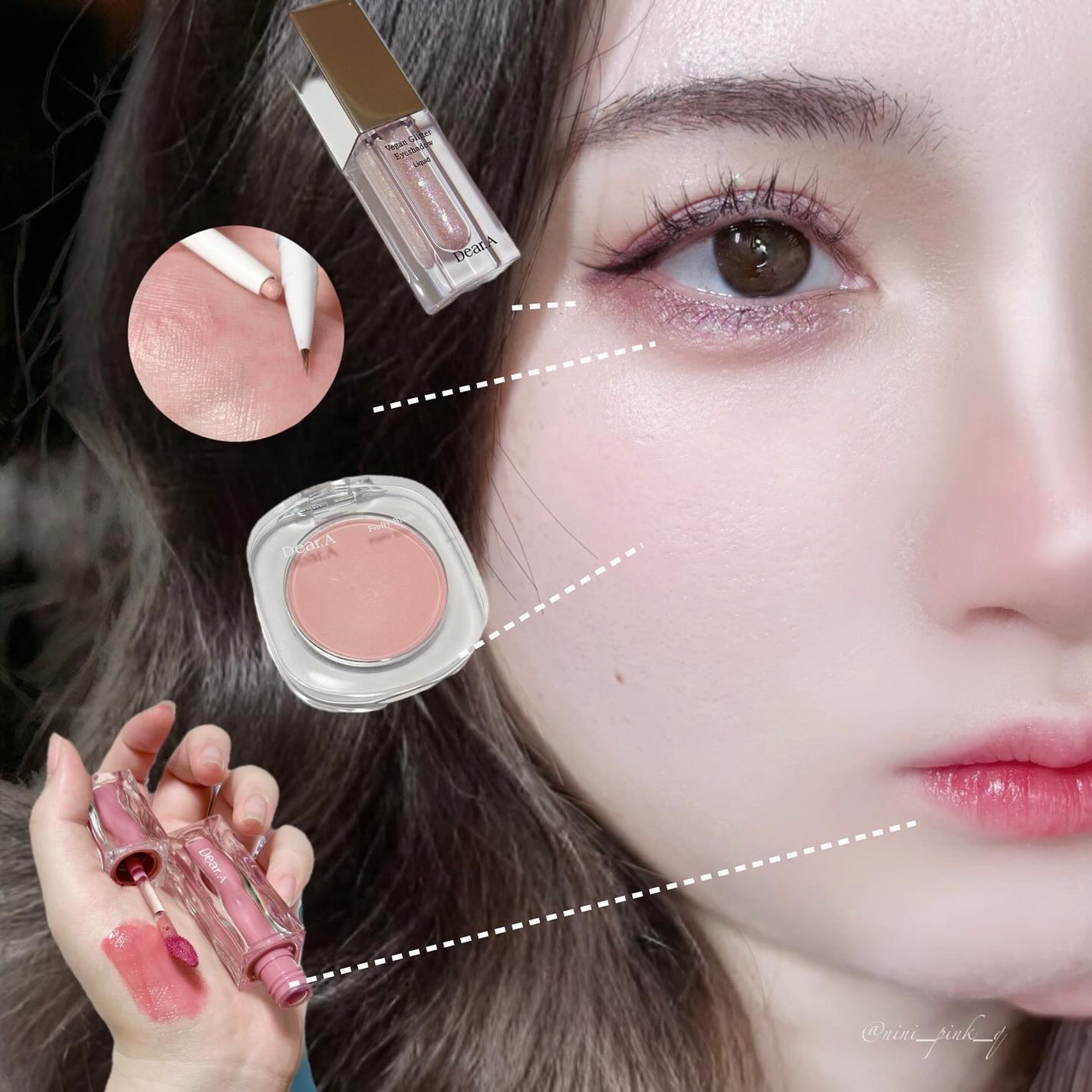 グリッターアイシャドウ/Dear.A/グリッターを使ったクチコミ(7枚目)