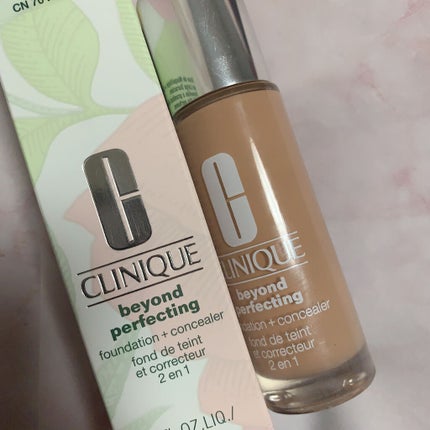 ビヨンド パーフェクティング ファンデーション 19/CLINIQUE/リキッドファンデーションを使ったクチコミ(1枚目)
