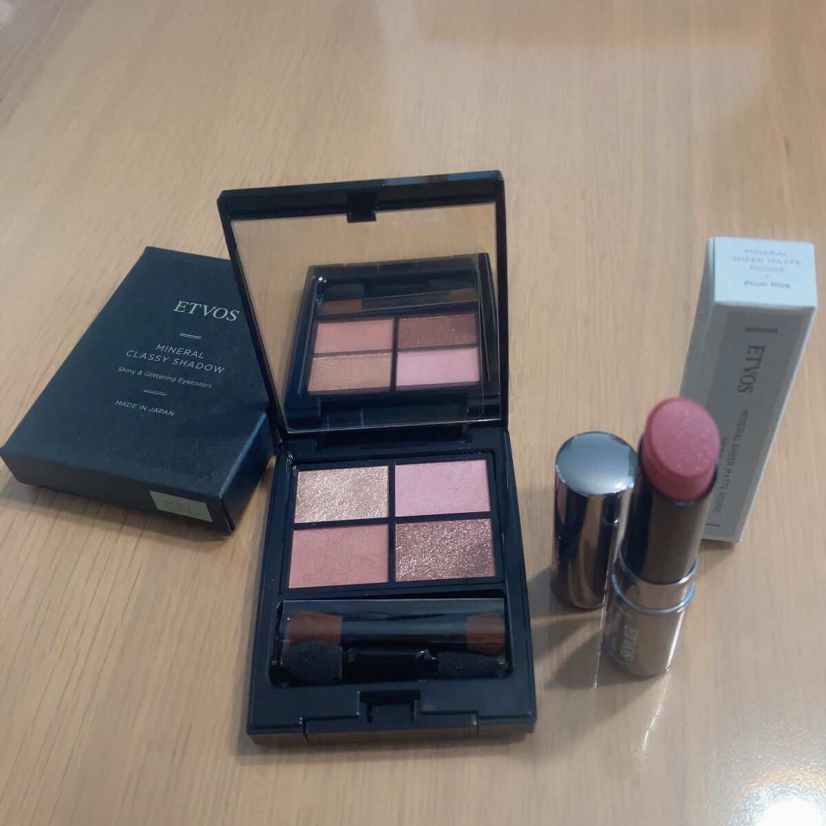 ミネラルシアーマットルージュ プラムピンク/エトヴォス/口紅を使ったクチコミ（1枚目）
