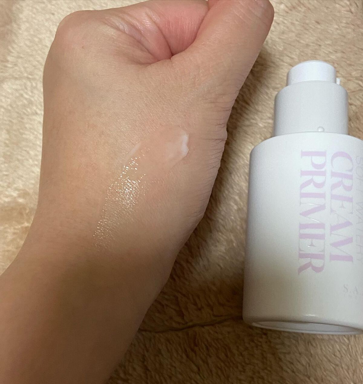 ソフトウォータリークリームプライマー/saat insight/化粧下地を使ったクチコミ（3枚目）