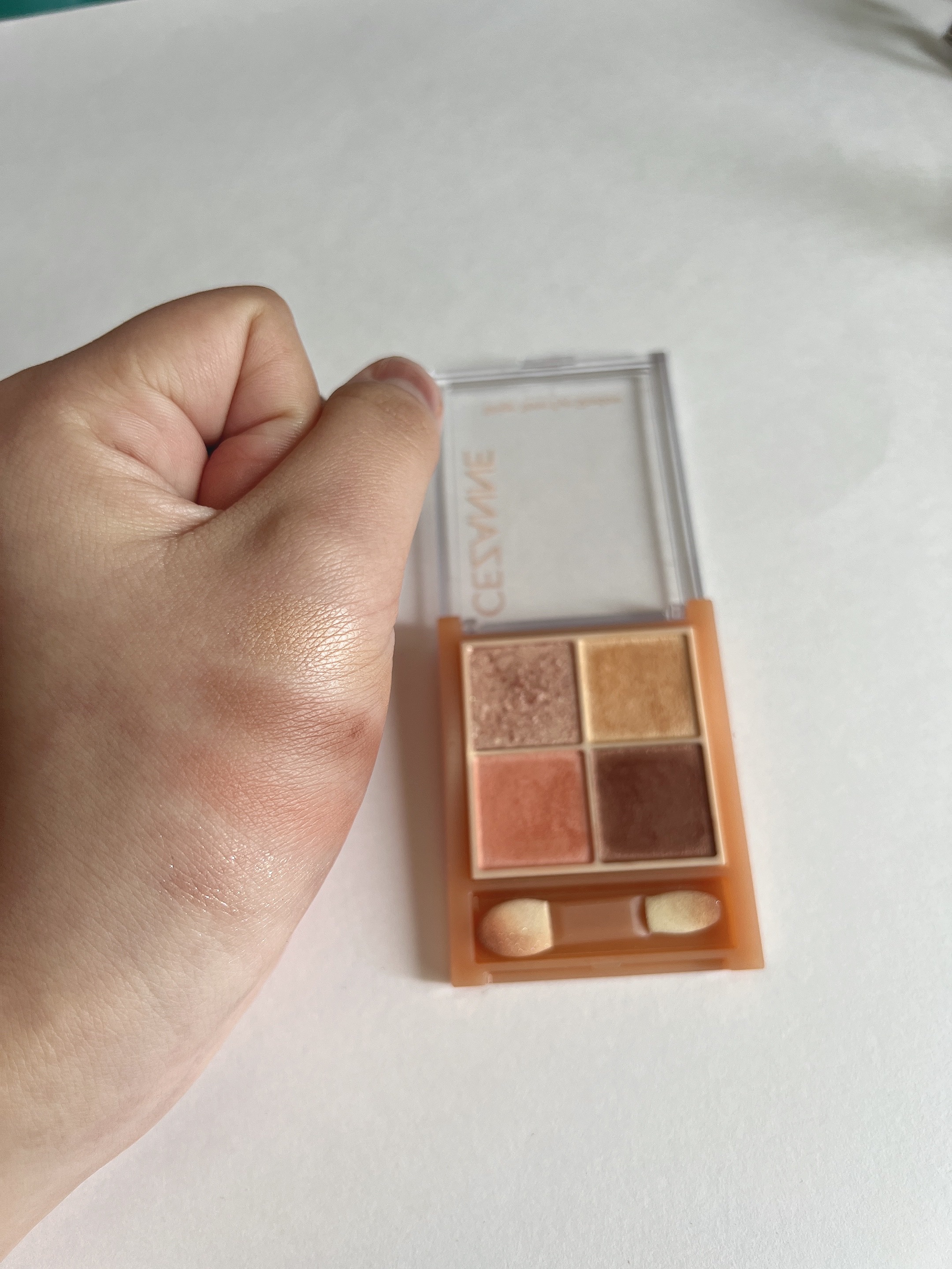 ベージュトーンアイシャドウ/CEZANNE/アイシャドウパレットを使ったクチコミ（3枚目）