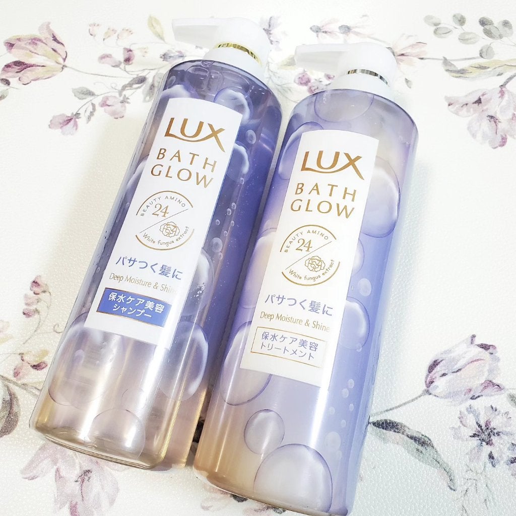 バスグロウ ディープモイスチャー&シャイン シャンプー/トリートメント/LUX/市販シャンプーを使ったクチコミ(1枚目)