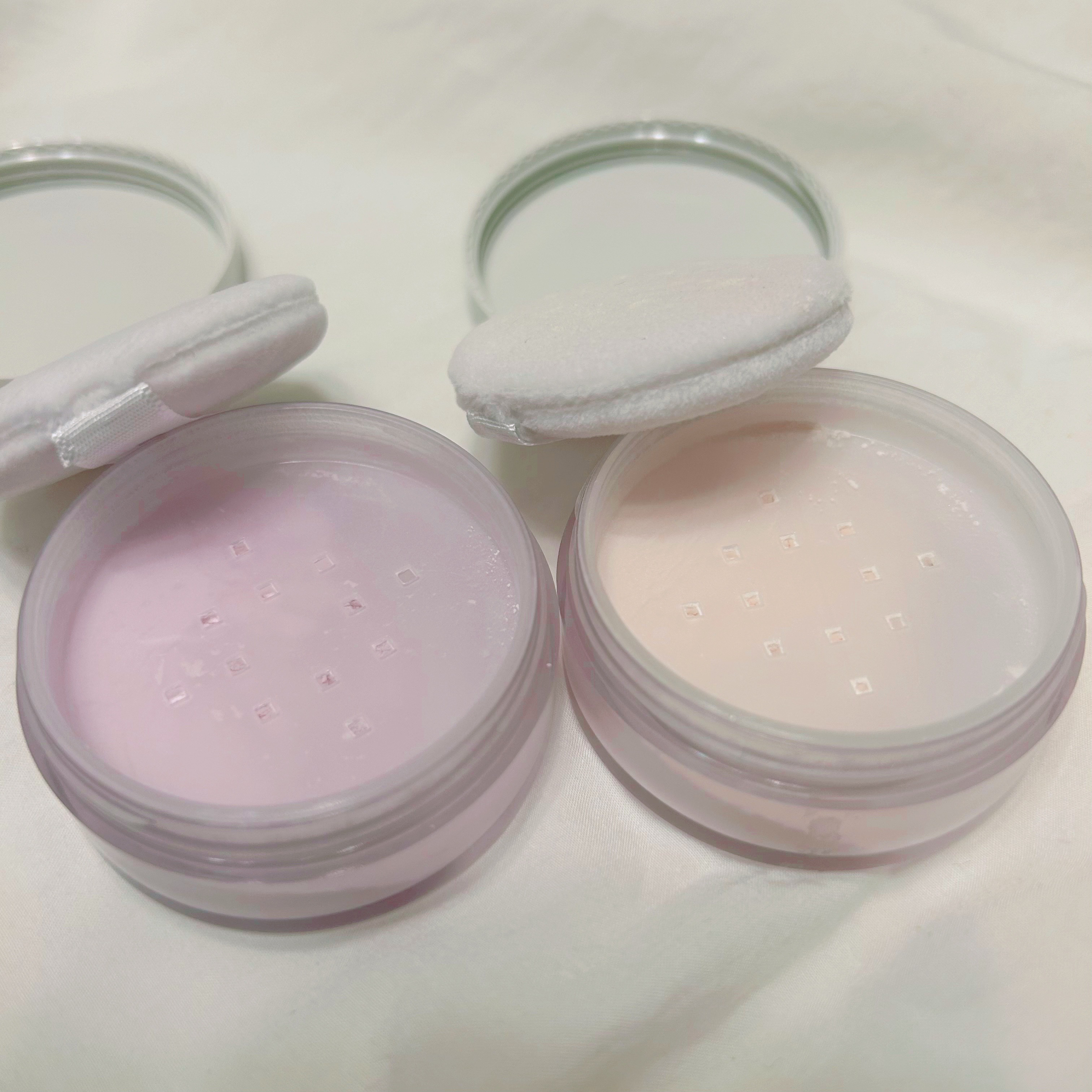 ノーセバム　ミネラルカラーパウダー　/innisfree/ルースパウダーを使ったクチコミ（3枚目）