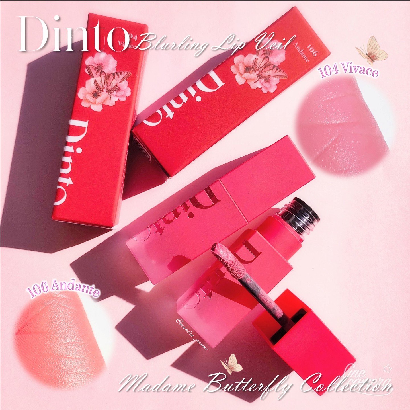 マダムバタフライコレクション ブラーニングリップベール/Dinto/口紅を使ったクチコミ（1枚目）