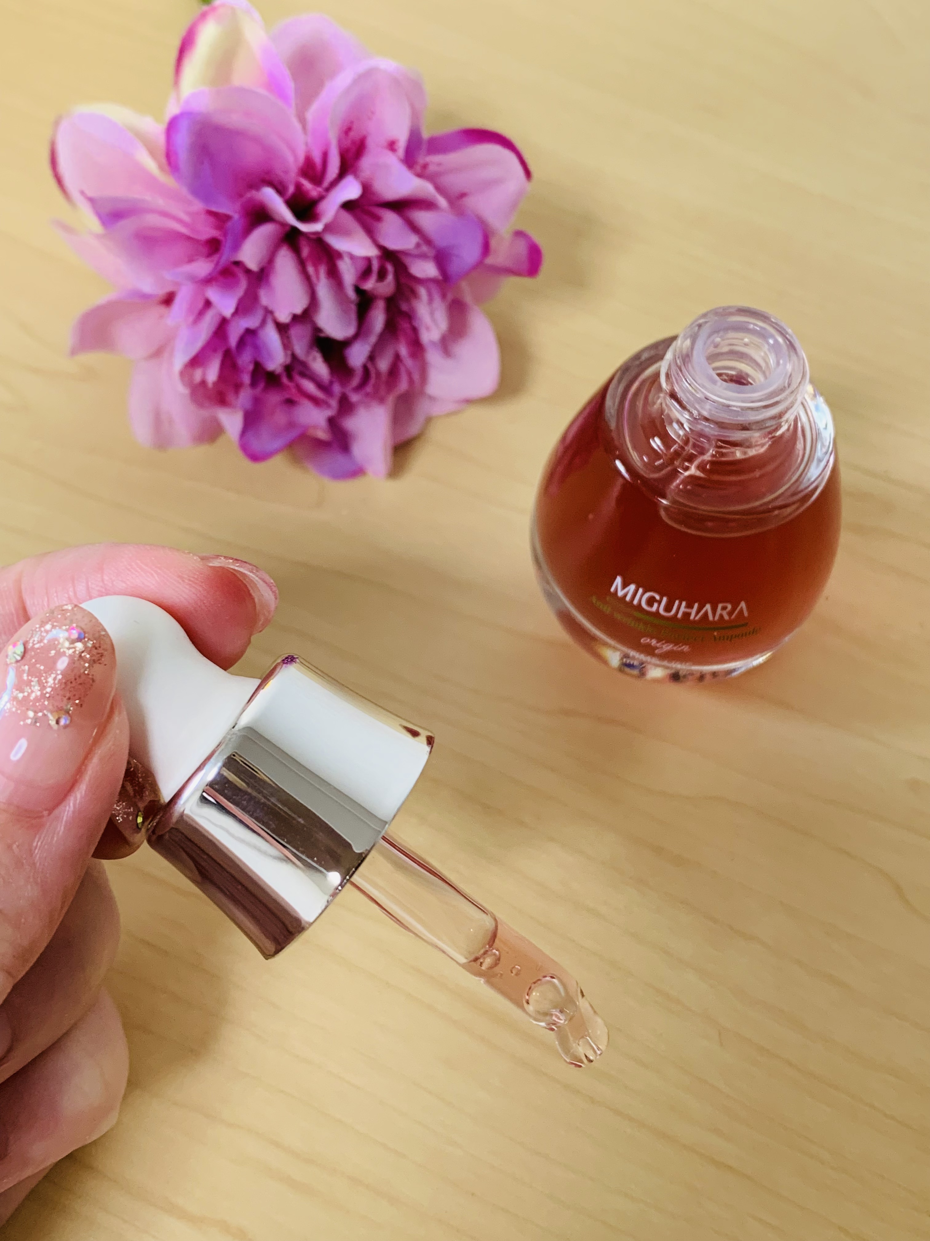 アンチリンクルエフェクトアンプルオリジン/MIGUHARA/美容液を使ったクチコミ（2枚目）