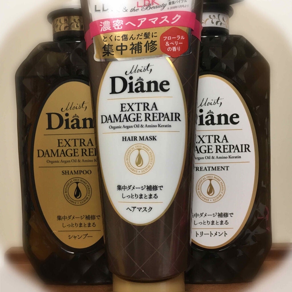パーフェクトビューティ モイストダイアン エクストラダメージリペア シャンプー/トリートメント/ダイアン/市販シャンプーを使ったクチコミ(1枚目)