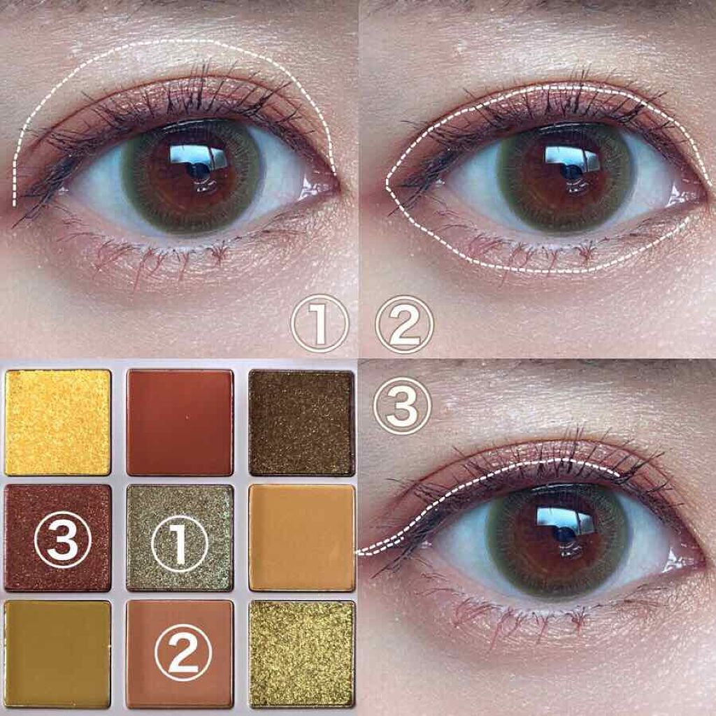 VenusMarble 9色アイシャドウパレット/Venus Marble/アイシャドウパレットを使ったクチコミ（3枚目）