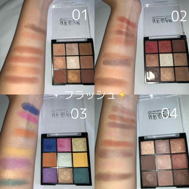 UR GLAM　BLOOMING EYE COLOR PALETTE/U R GLAM/アイシャドウパレットを使ったクチコミ（3枚目）