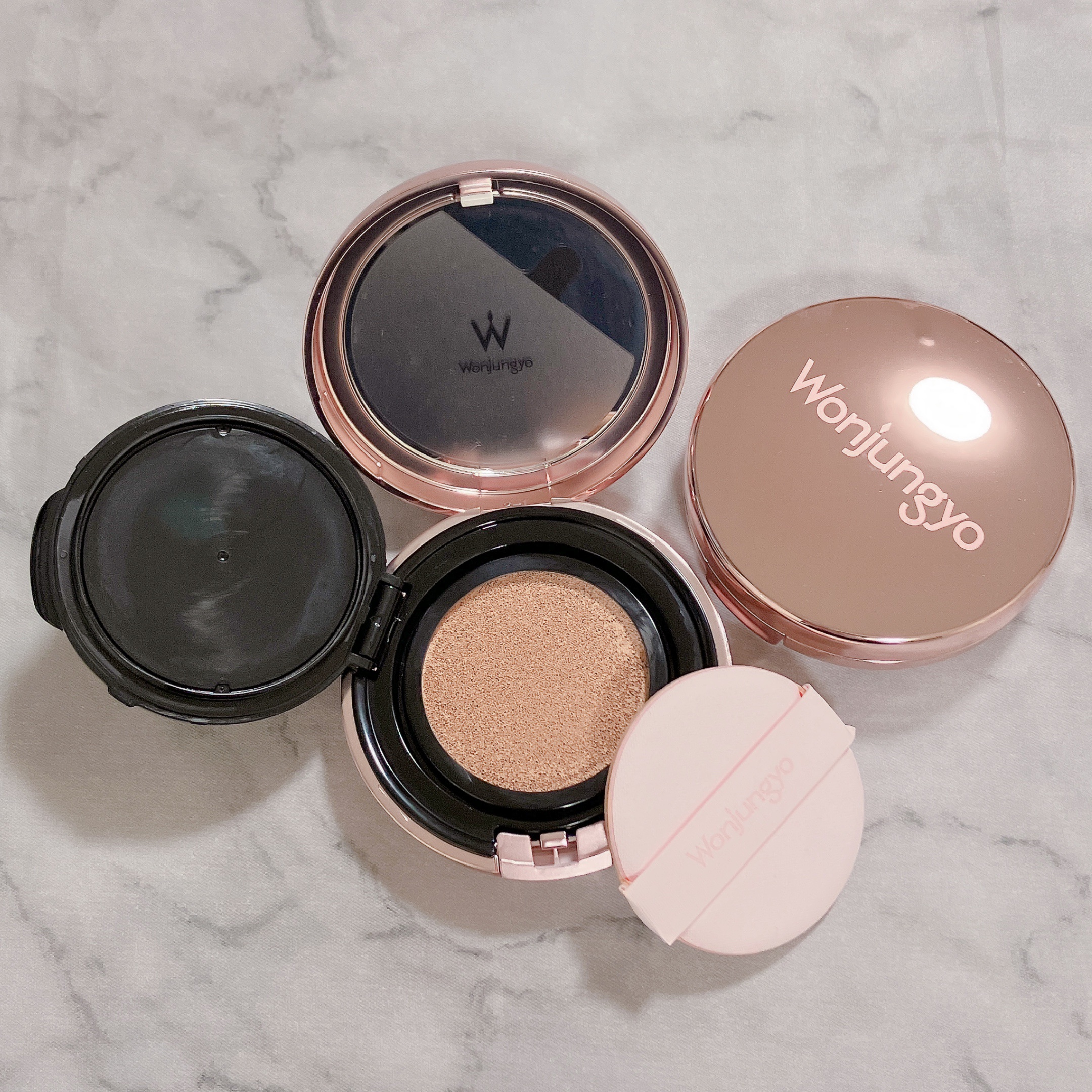 ウォンジョンヨ フィッティングクッション グロウ/Wonjungyo/クッションファンデーションを使ったクチコミ（2枚目）