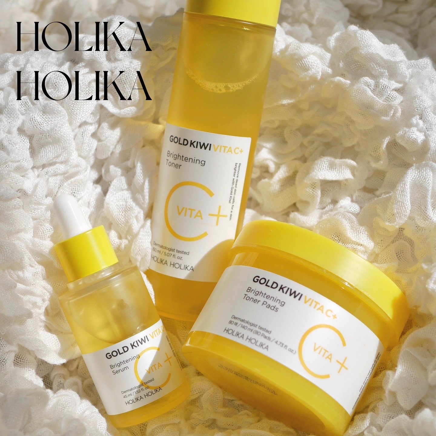 ゴールドキウイビタC+ブライトニングトナー企画セット/HOLIKA HOLIKA/化粧水を使ったクチコミ（1枚目）