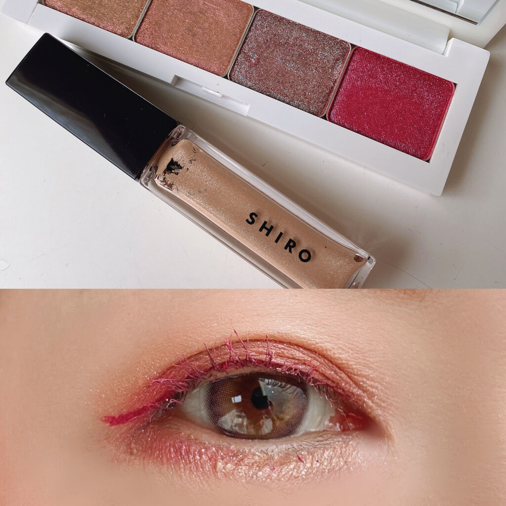 プレスド アイシャドー（レフィル） PR ピンクベージュ/shu uemura/単色アイシャドウを使ったクチコミ（2枚目）