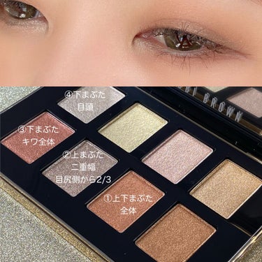 リュクス プレシャス メタルズ アイシャドウ パレット/BOBBI BROWN/パウダーアイシャドウを使ったクチコミ（2枚目）