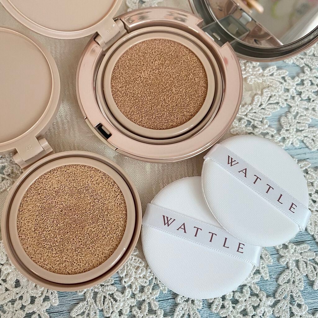 WATTLEクッションファンデーション/WATTLE/クッションファンデーションを使ったクチコミ(5枚目)